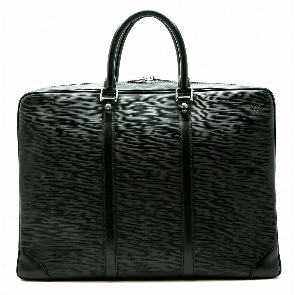 LOUIS VUITTON Epi Porte document Voyage Bag Business Noir Black